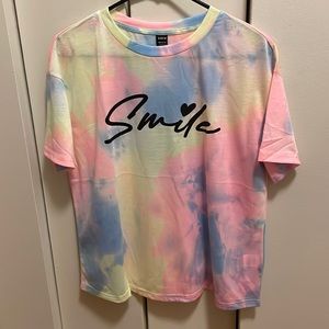 Girls Shein Tie Die Shirt